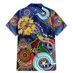 Custom NAIDOC Week 2024 West Coast Eagles Family Matching Mermaid Dress and Hawaiian Shirt Australia Aboriginal Dot Painting
