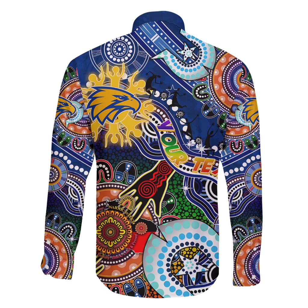 Custom NAIDOC Week 2024 West Coast Eagles Family Matching Summer Maxi Dress and Hawaiian Shirt Australia Aboriginal Dot Painting