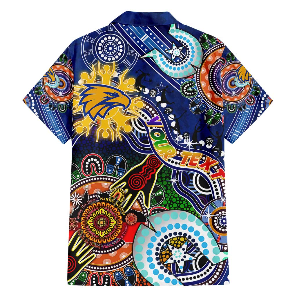 Custom NAIDOC Week 2024 West Coast Eagles Family Matching Tank Maxi Dress and Hawaiian Shirt Australia Aboriginal Dot Painting