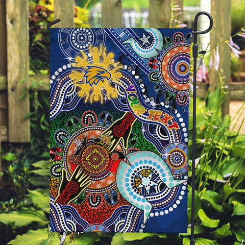 Custom NAIDOC Week 2024 West Coast Eagles Garden Flag Australia Aboriginal Dot Painting