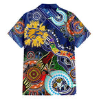 Custom NAIDOC Week 2024 West Coast Eagles Hawaiian Shirt Australia Aboriginal Dot Painting