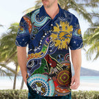 Custom NAIDOC Week 2024 West Coast Eagles Hawaiian Shirt Australia Aboriginal Dot Painting