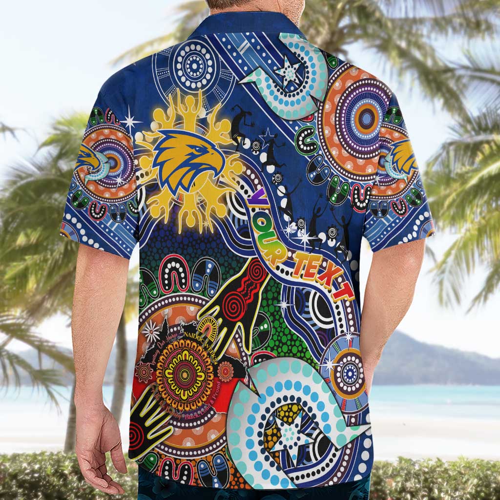 Custom NAIDOC Week 2024 West Coast Eagles Hawaiian Shirt Australia Aboriginal Dot Painting