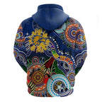 Custom NAIDOC Week 2024 West Coast Eagles Hoodie Australia Aboriginal Dot Painting