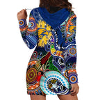 Custom NAIDOC Week 2024 West Coast Eagles Hoodie Dress Australia Aboriginal Dot Painting