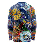 Custom NAIDOC Week 2024 West Coast Eagles Long Sleeve Shirt Australia Aboriginal Dot Painting