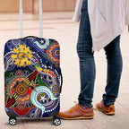 Custom NAIDOC Week 2024 West Coast Eagles Luggage Cover Australia Aboriginal Dot Painting