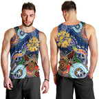 Custom NAIDOC Week 2024 West Coast Eagles Men Tank Top Australia Aboriginal Dot Painting