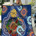 Custom NAIDOC Week 2024 West Coast Eagles Quilt Australia Aboriginal Dot Painting