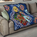 Custom NAIDOC Week 2024 West Coast Eagles Quilt Australia Aboriginal Dot Painting