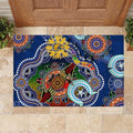 Custom NAIDOC Week 2024 West Coast Eagles Rubber Doormat Australia Aboriginal Dot Painting