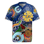 Custom NAIDOC Week 2024 West Coast Eagles Rugby Jersey Australia Aboriginal Dot Painting