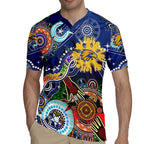 Custom NAIDOC Week 2024 West Coast Eagles Rugby Jersey Australia Aboriginal Dot Painting