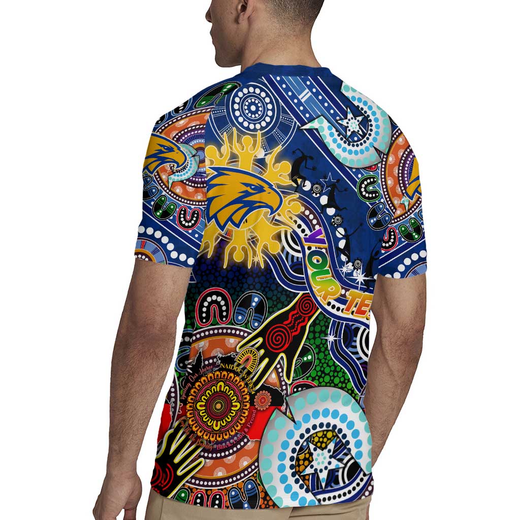 Custom NAIDOC Week 2024 West Coast Eagles Rugby Jersey Australia Aboriginal Dot Painting
