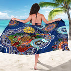 Custom NAIDOC Week 2024 West Coast Eagles Sarong Australia Aboriginal Dot Painting
