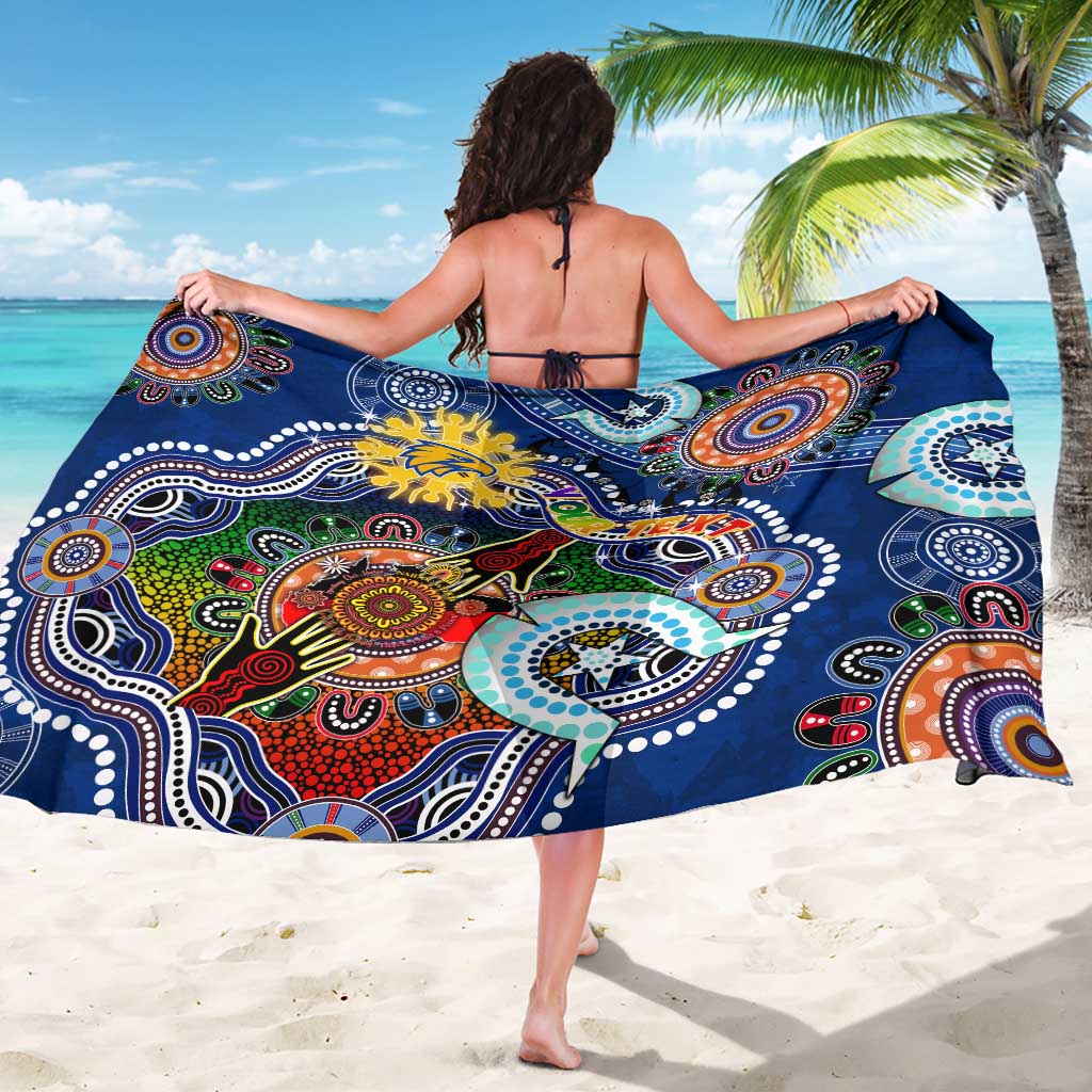 Custom NAIDOC Week 2024 West Coast Eagles Sarong Australia Aboriginal Dot Painting