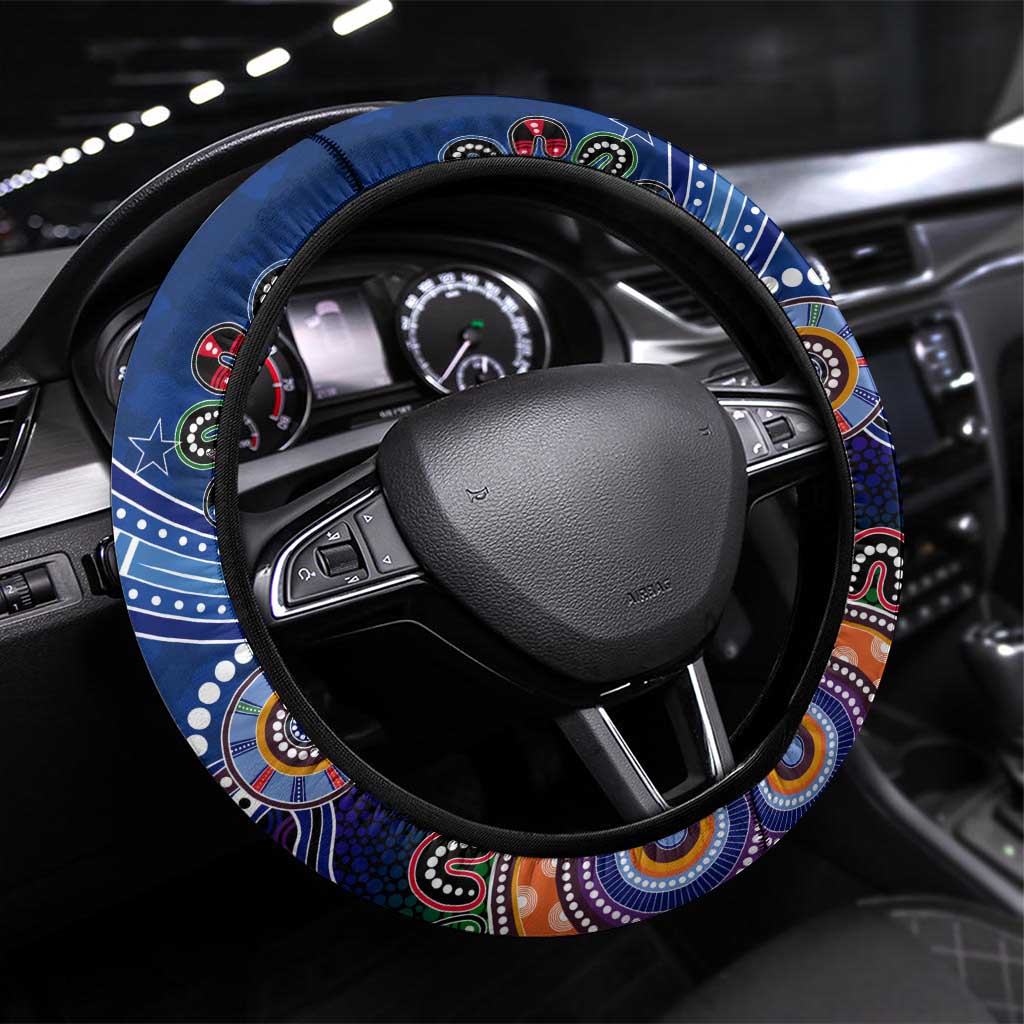 NAIDOC Week 2024 West Coast Eagles Steering Wheel Cover Australia Aboriginal Dot Painting