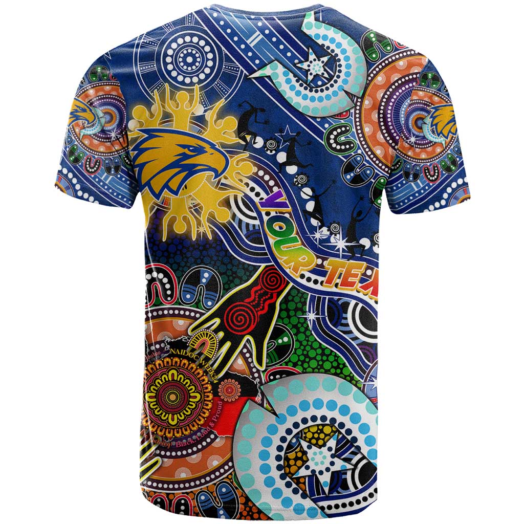 Custom NAIDOC Week 2024 West Coast Eagles T Shirt Australia Aboriginal Dot Painting