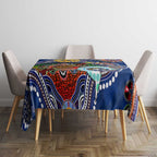 Custom NAIDOC Week 2024 West Coast Eagles Tablecloth Australia Aboriginal Dot Painting