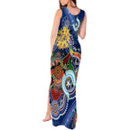 Custom NAIDOC Week 2024 West Coast Eagles Tank Maxi Dress Australia Aboriginal Dot Painting