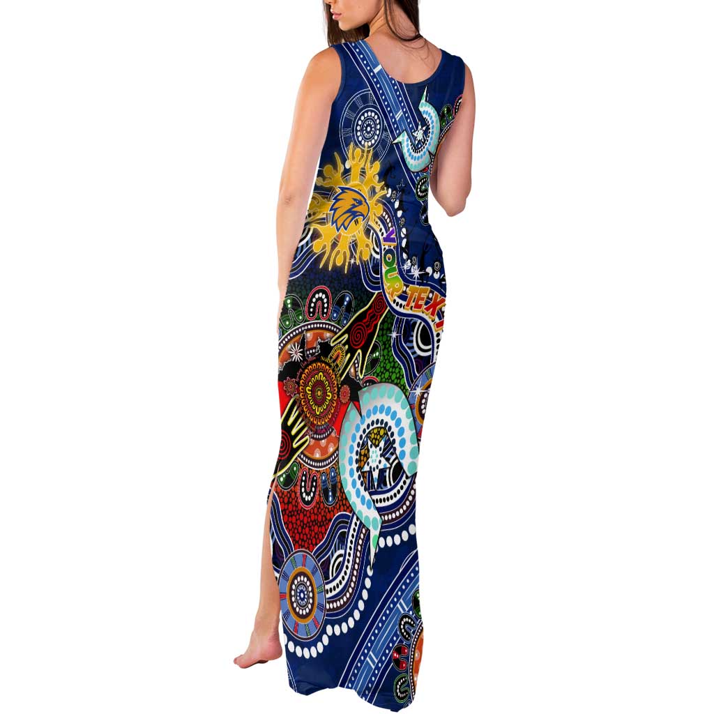 Custom NAIDOC Week 2024 West Coast Eagles Tank Maxi Dress Australia Aboriginal Dot Painting