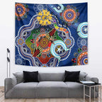 Custom NAIDOC Week 2024 West Coast Eagles Tapestry Australia Aboriginal Dot Painting
