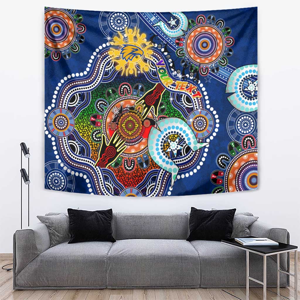 Custom NAIDOC Week 2024 West Coast Eagles Tapestry Australia Aboriginal Dot Painting