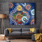 Custom NAIDOC Week 2024 West Coast Eagles Tapestry Australia Aboriginal Dot Painting