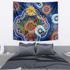 Custom NAIDOC Week 2024 West Coast Eagles Tapestry Australia Aboriginal Dot Painting