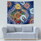 Custom NAIDOC Week 2024 West Coast Eagles Tapestry Australia Aboriginal Dot Painting