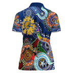 Custom NAIDOC Week 2024 West Coast Eagles Women Polo Shirt Australia Aboriginal Dot Painting