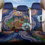 Custom NAIDOC Week 2024 Western Bulldogs Back Car Seat Cover Australia Aboriginal Dot Painting