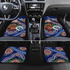 Custom NAIDOC Week 2024 Western Bulldogs Car Mats Australia Aboriginal Dot Painting