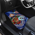 Custom NAIDOC Week 2024 Western Bulldogs Car Mats Australia Aboriginal Dot Painting