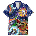 Custom NAIDOC Week 2024 Western Bulldogs Family Matching Mermaid Dress and Hawaiian Shirt Australia Aboriginal Dot Painting