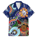 Custom NAIDOC Week 2024 Western Bulldogs Family Matching Mermaid Dress and Hawaiian Shirt Australia Aboriginal Dot Painting