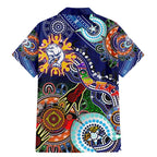 Custom NAIDOC Week 2024 Western Bulldogs Family Matching Mermaid Dress and Hawaiian Shirt Australia Aboriginal Dot Painting