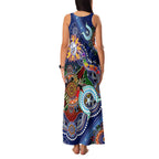 Custom NAIDOC Week 2024 Western Bulldogs Family Matching Tank Maxi Dress and Hawaiian Shirt Australia Aboriginal Dot Painting