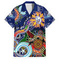 Custom NAIDOC Week 2024 Western Bulldogs Hawaiian Shirt Australia Aboriginal Dot Painting