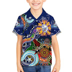 Custom NAIDOC Week 2024 Western Bulldogs Hawaiian Shirt Australia Aboriginal Dot Painting