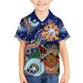 Custom NAIDOC Week 2024 Western Bulldogs Kid Hawaiian Shirt Australia Aboriginal Dot Painting