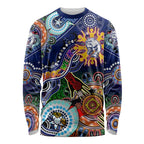 Custom NAIDOC Week 2024 Western Bulldogs Long Sleeve Shirt Australia Aboriginal Dot Painting