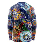 Custom NAIDOC Week 2024 Western Bulldogs Long Sleeve Shirt Australia Aboriginal Dot Painting
