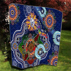 Custom NAIDOC Week 2024 Western Bulldogs Quilt Australia Aboriginal Dot Painting