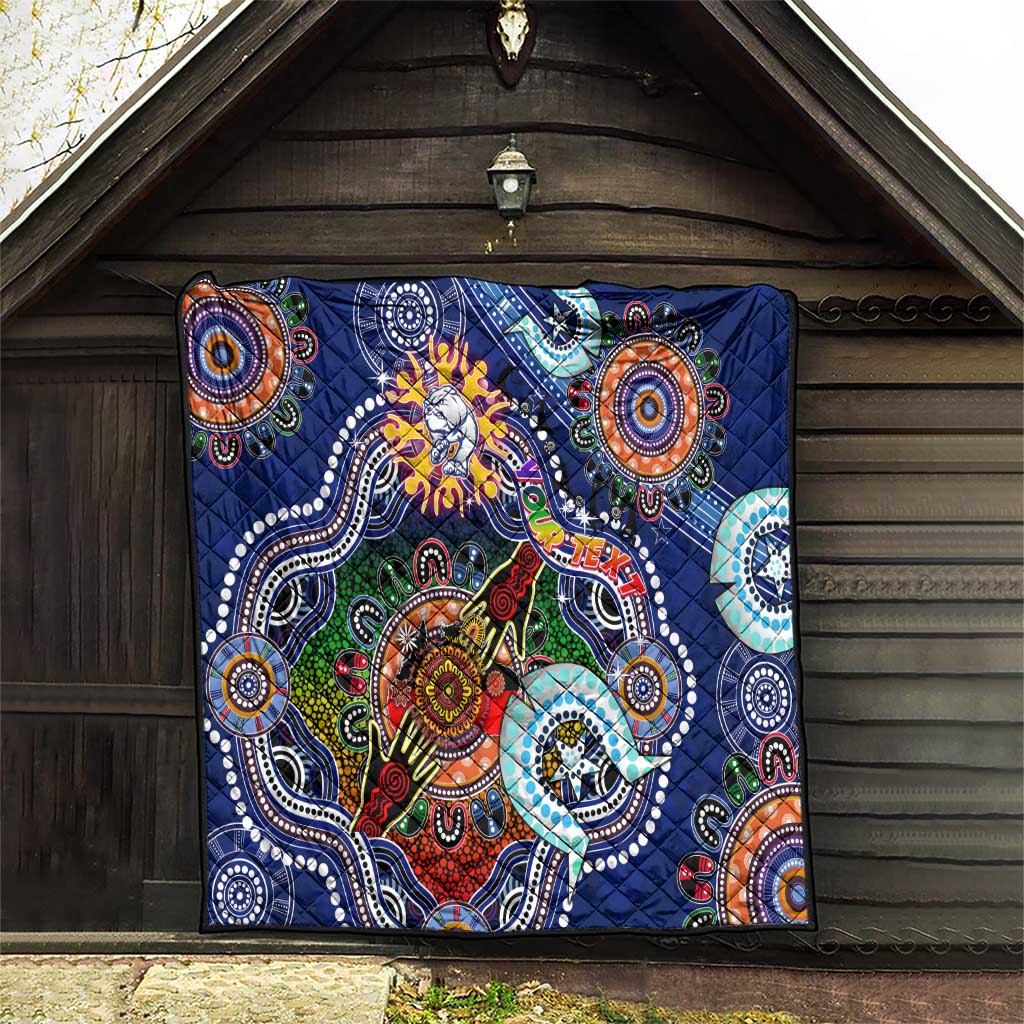 Custom NAIDOC Week 2024 Western Bulldogs Quilt Australia Aboriginal Dot Painting