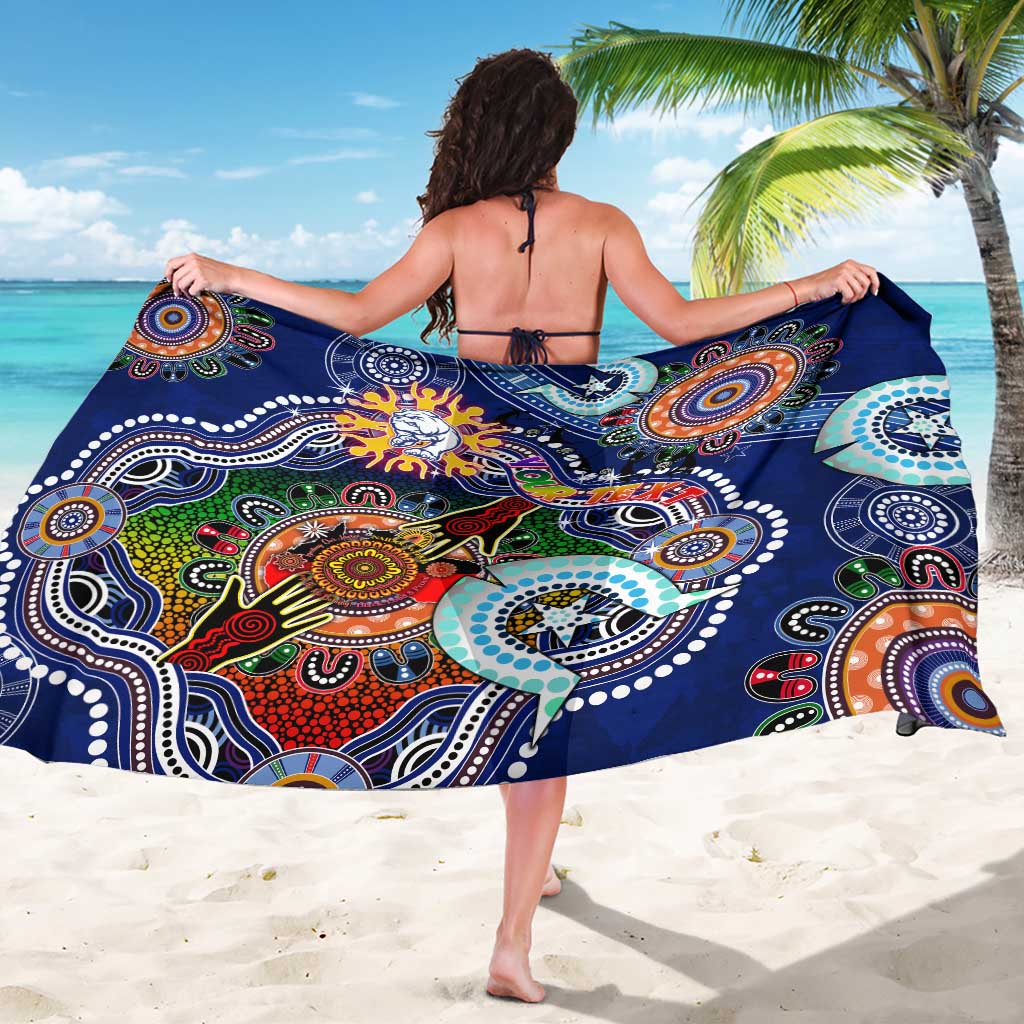 Custom NAIDOC Week 2024 Western Bulldogs Sarong Australia Aboriginal Dot Painting