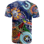 Custom NAIDOC Week 2024 Western Bulldogs T Shirt Australia Aboriginal Dot Painting
