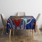 Custom NAIDOC Week 2024 Western Bulldogs Tablecloth Australia Aboriginal Dot Painting