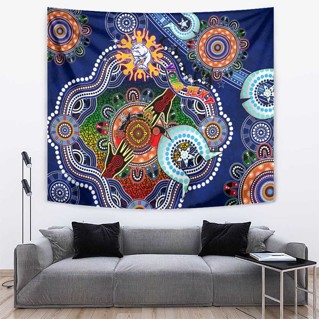Custom NAIDOC Week 2024 Western Bulldogs Tapestry Australia Aboriginal Dot Painting