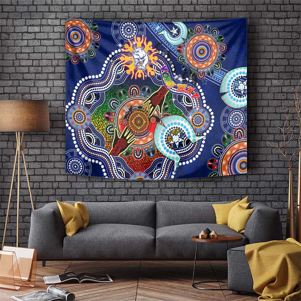 Custom NAIDOC Week 2024 Western Bulldogs Tapestry Australia Aboriginal Dot Painting